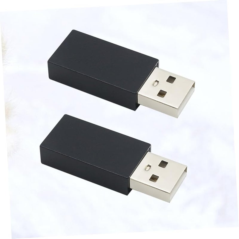 GARVALON 2 Pack USB Male to Female Extension Adapter Aluminum Alloy Shell High Security Data Transfer Cable - Image 2